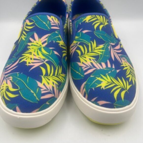 NEW Olukai Blue Aloha Floral Men\'s Sneakers Size 10.5 Lae’ahi Pa’L Slip On shoes main image 6